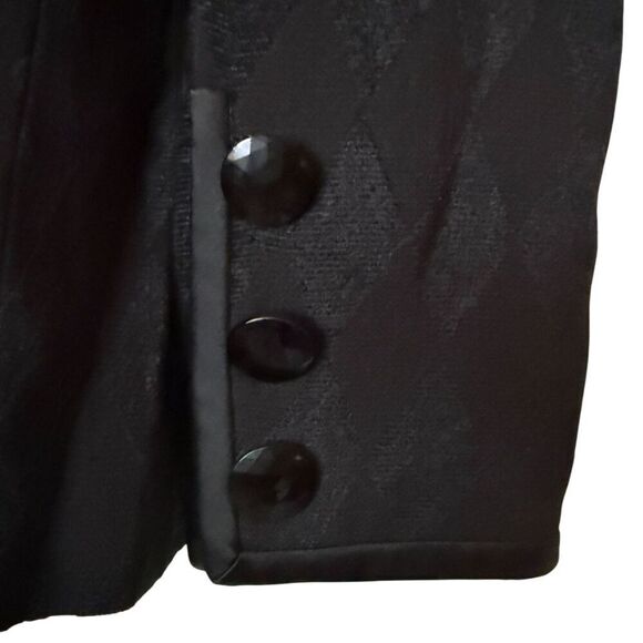Black Jester Pattern Milano Blazer Size 40 / US 6 - Picture 7 of 12